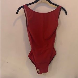 Red Eleve Leotard in “Allison” Style Adult Small